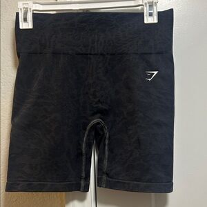 Gymshark Black Patterned Athletic Shorts